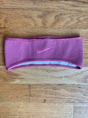 EUC Pink Nike Fleece Headband
